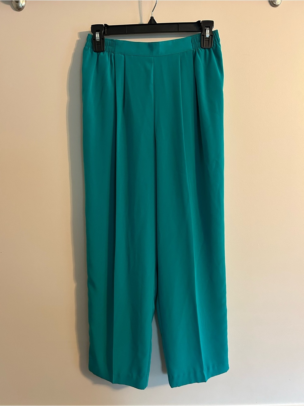 Wide-Leg Teal Women's Pants